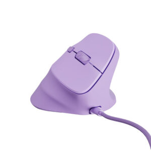 natec crake 2 pro raton optico vertical 12.800 dpi programable ergonomico ilumincacion rgb personalizable color lavanda