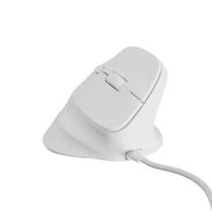 natec crake 2 pro raton optico vertical 12.800 dpi programable ergonomico ilumincacion rgb personalizable color blanco