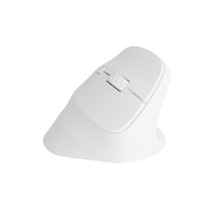 natec crake 2 raton optico vertical inalambrico 2.400 dpi bluetooth + 2,4ghz 6 botones color blanco