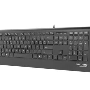 natec barracuda teclado slim 104 teclas membrana color negro