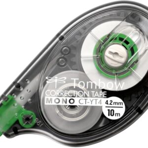 tombow mono yt cinta correctora 4.2mm x 10m presentado en blister pet resistente al desgarro secado inmediato color transparente