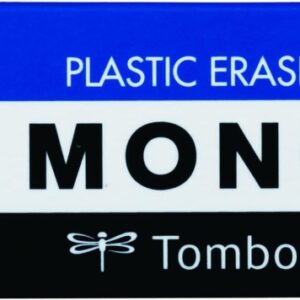 tombow mono goma de borrar blanda 19g formato m pvc libre de ftalatos y latex funda de papel color blanco