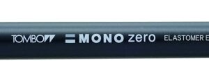 tombow mono zero portagomas punta rectangular de 2.5x5mm capuchon de proteccion mecanismo de giro libre de pvc y latex color negro