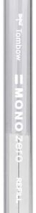 tombow mono zero recambios para portagomas punta rectangular de 2.5x5mm presentacion en tubo con 2 gomas libre de pvc y latex color blanco