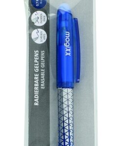 online magixx classic boligrafo de tinta gel borrable trazo de 0.7mm cartucho reemplazable presentado en blister uso ambidiestro color azul