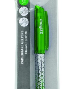 online magixx classic boligrafo de tinta gel borrable trazo de 0.7mm cartucho reemplazable presentado en blister uso ambidiestro color verde
