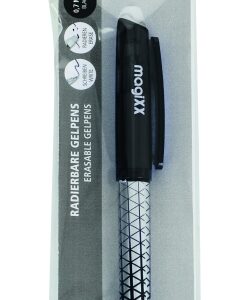 online magixx classic boligrafo de tinta gel borrable trazo de 0.7mm cartucho reemplazable presentado en blister uso ambidiestro color negro