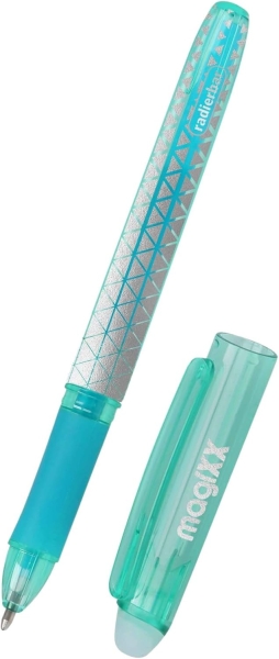 online magixx classic boligrafo de tinta gel borrable trazo de 0.7mm cartucho reemplazable uso ambidiestro color turquesa