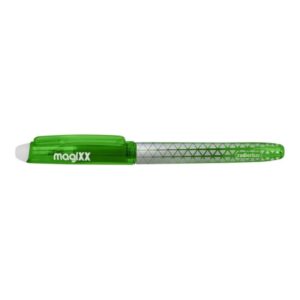 online magixx classic boligrafo de tinta gel borrable trazo de 0.7mm cartucho reemplazable uso ambidiestro color verde