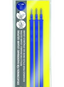 online magixx l pack de 3 recambios de tinta gel borrable trazo de 0.7mm color azul