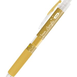 online boligrafo retractil tinta acrilica punta fina de 1mm color oro