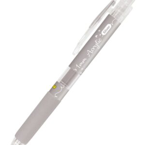 online boligrafo retractil tinta acrilica punta fina de 1mm color plata