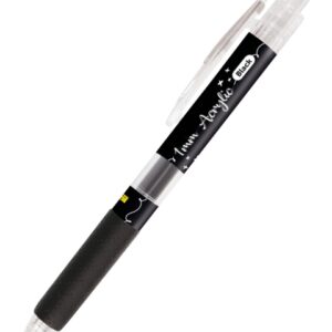 online boligrafo retractil tinta acrilica punta fina de 1mm color negro