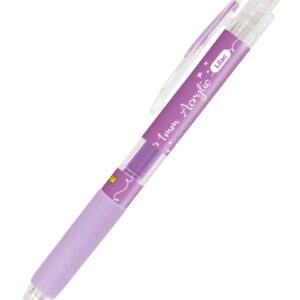 online boligrafo retractil tinta acrilica punta fina de 1mm color lila