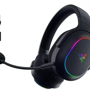 razer barracuda x chroma auriculares gaming inalambricos sonido 7.1 microfono extraible 2,4ghz hyperspeed wireless / bluethooth 5.3 rgb negro