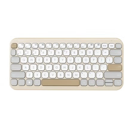 asus marshmallow kw100 teclado bluetooth compacto español color beige