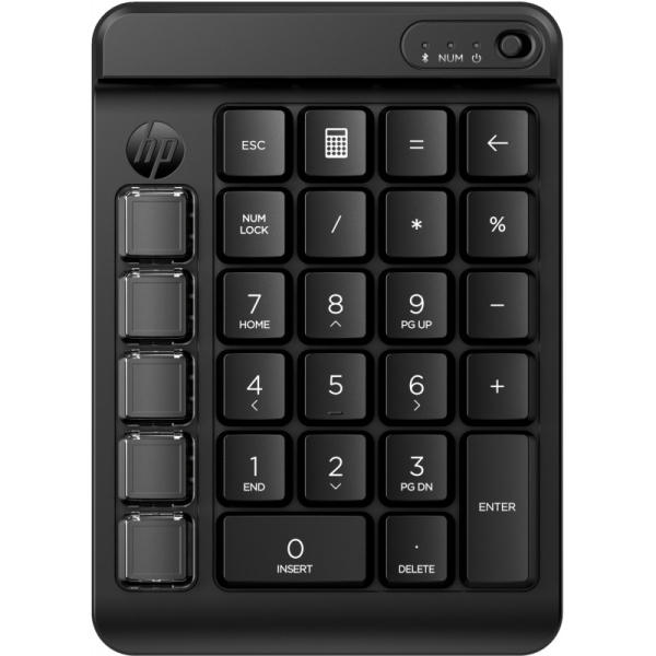hp 430 teclado numerico inalambrico 9 teclas programables bluetooth color negro