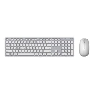 asus w5000 kit teclado y raton inalambrico 2,4ghz 1600dpi español color blanco / gris