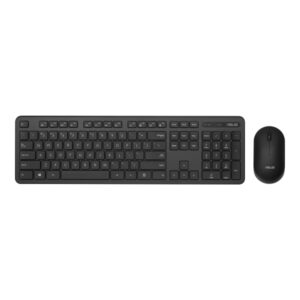 asus cw100 kit teclado y raton inalambrico 2,4ghz 1600dpi español color negro