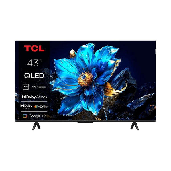 tcl 43t69c televisor smart tv 43" qled ultrahd 4k hdr google tv wifi, hdmi, usb 3.0, ethernet, bluetooth vesa 200x200mm