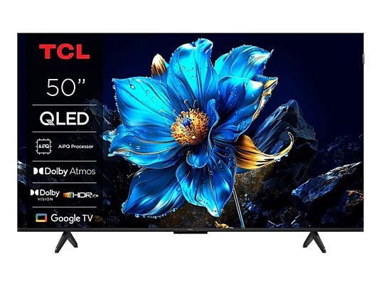 tcl 50t69c televisor smart tv 50" qled ultrahd 4k hdr google tv wifi, hdmi, usb 3.0, ethernet, bluetooth vesa 200x200mm