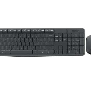 logitech mk235 pack inalambrico teclado + raton 3 botones uso ambidiestro color negro