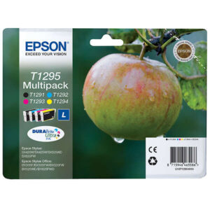epson t1295 pack de 4 cartuchos de tinta originales c13t12954012