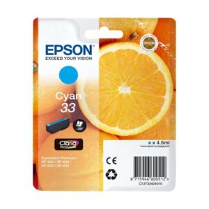 epson t3342 (33) cyan cartucho de tinta original c13t33424012
