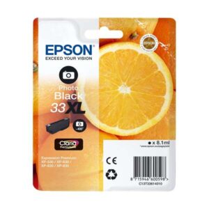 epson t3361 (33xl) negro cartucho de tinta original c13t33614012