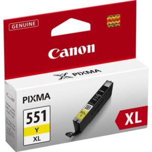 canon cli551xl amarillo cartucho de tinta original 6446b001