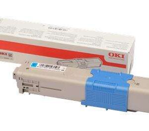 oki c332dn/mc363dn/md363dn cyan cartucho de toner original 46508711