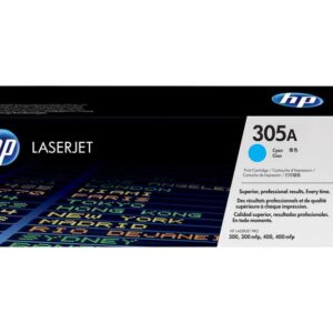 hp ce411a cyan cartucho de toner original 305a
