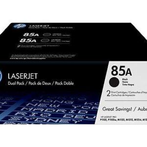 hp ce285a negro pack de 2 cartuchos de toner originales 85a