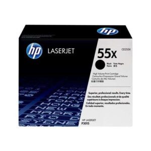 hp ce255x negro cartucho de toner original 55x