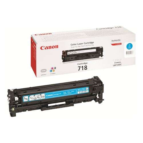 canon 718 cyan cartucho de toner original 2661b002/2661b014