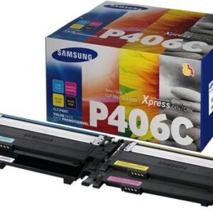 samsung clp360/clx3305 pack de 4 cartuchos de toner originales clt p406c/su375a