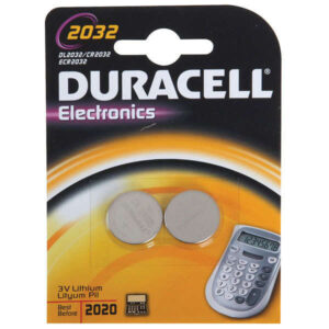 duracell dl2032b2 pila de boton de litio cr2032 3v (2 unidades)