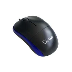 l link ll 2080 a raton optico usb negro/azul 1.2m