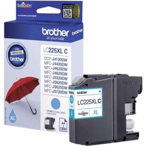 brother lc225xl cyan cartucho de tinta original lc225xlcbp