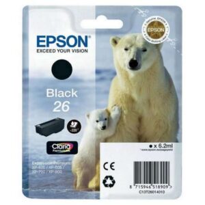 epson t2601 (26) negro cartucho de tinta original c13t26014012