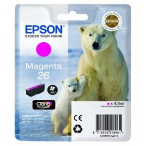 epson t2613 (26) magenta cartucho de tinta original c13t26134012