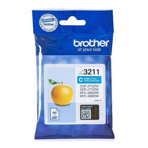 brother lc3211 cyan cartucho de tinta original lc3211c