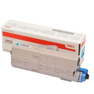 oki c532dn/c542dn/mc573dn/mc563dn cyan cartucho de toner original 46490403