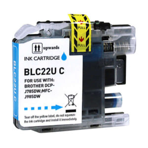 brother lc22u cyan cartucho de tinta generico reemplaza lc22ucbp