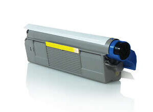 oki c612 amarillo cartucho de toner generico reemplaza 46507505