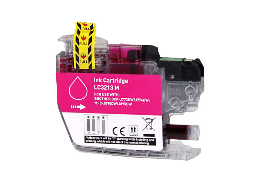 brother lc3213/lc3211 magenta cartucho de tinta generico reemplaza lc3213m/lc3211m