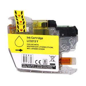 brother lc3213/lc3211 amarillo cartucho de tinta generico reemplaza lc3213y/lc3211y