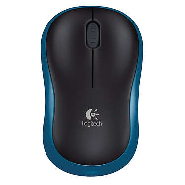 logitech m185 raton inalambrico 1000dpi 3 botones uso ambidiestro color negro/azul