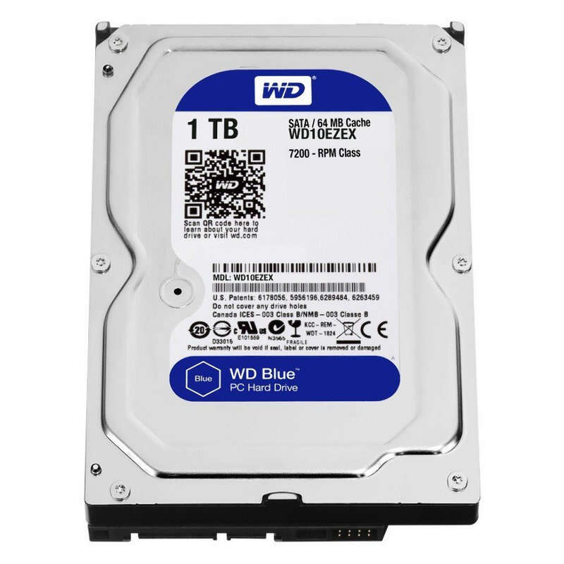 wd blue disco duro interno 3.5" 1tb sata3 64mb