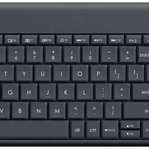 logitech k400 plus teclado inalambrico touchpad pc, tv color negro